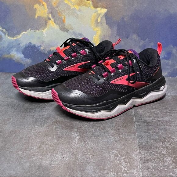 Brooks Caldera 5 Women's Black/Purple Trail Running Shoes Size 7.5B - Picture 2 of 16